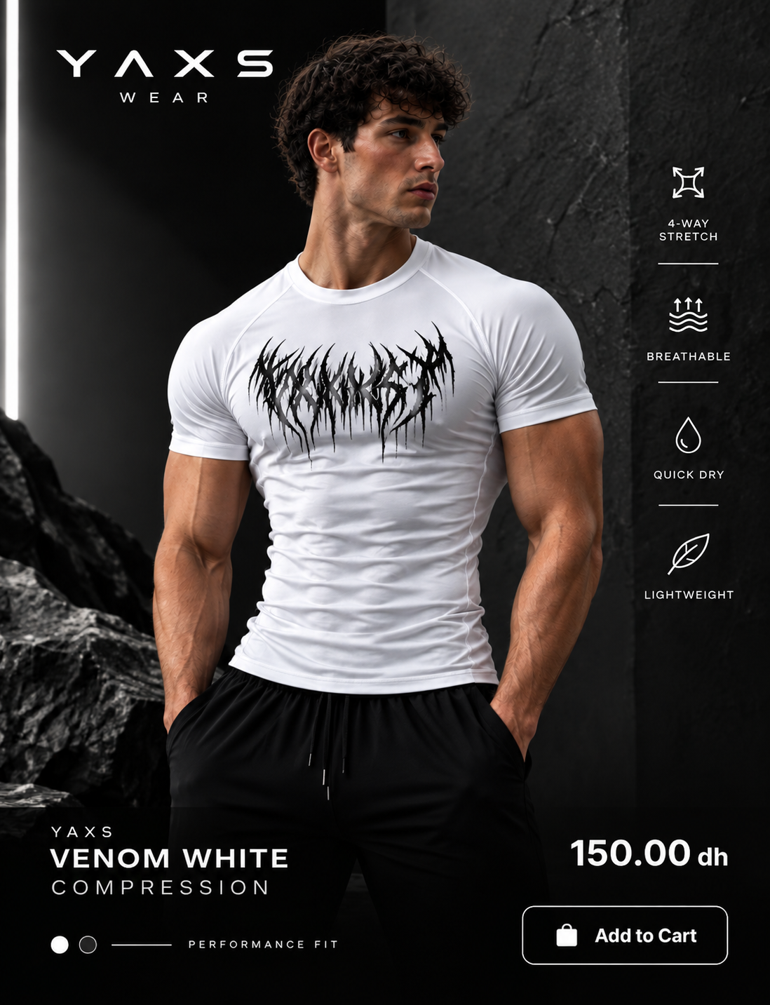 YAXS VENOM WHITE COMPRESSION