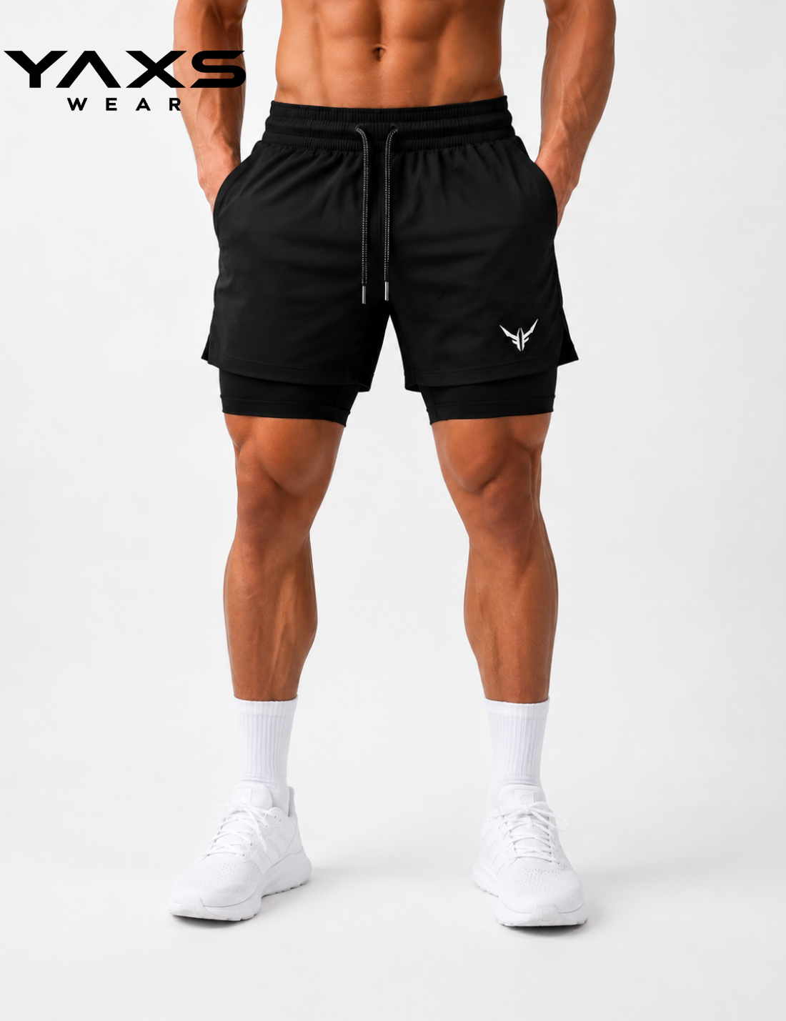 YAXS 2IN1 COMPRESSION SHORT