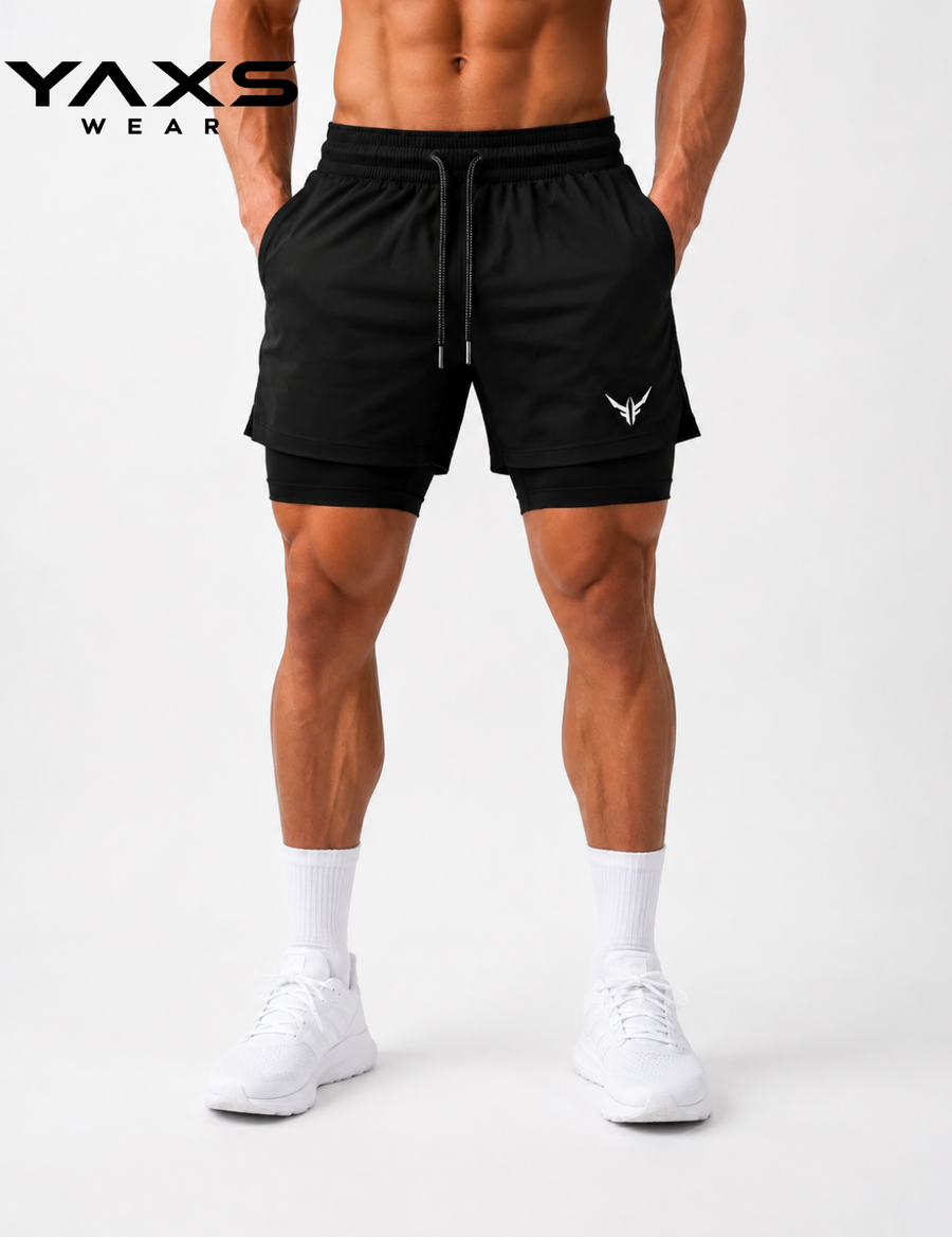 YAXS 2IN1 COMPRESSION SHORT